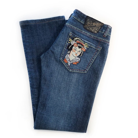Ed Hardy Denim - ED HARDY | Geisha Bootcut Jeans
